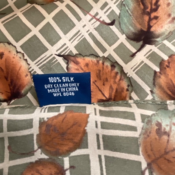 Charter Club Silk Graphic Scarf 11”x54” NWOT - Picture 6 of 11